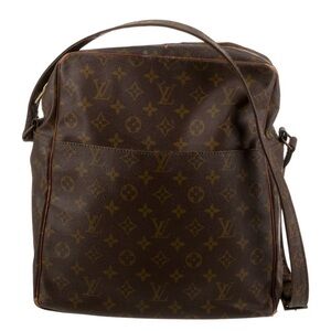 Louis Vuitton Dark Brown Monogram Messenger Crossbody Bag- Vintage